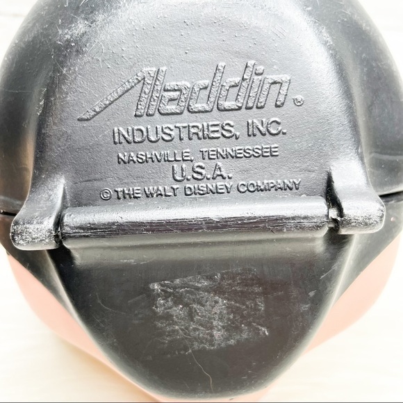 RARE Disney Vintage Minnie Mouse Aladdin Lunchbox and Thermos Set Complete Set - Picture 9 of 16